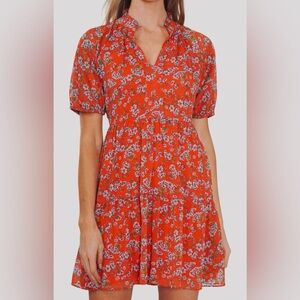 CeCe Floral Tiered Dress